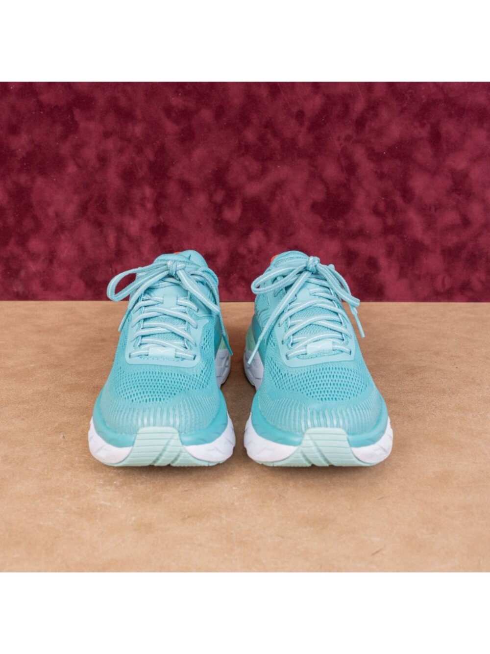 Hoka Women Bondi 7 Aqua Fabric Lace-up Running Sneakers sz 7US EUR38.5 - Picture 2 of 7